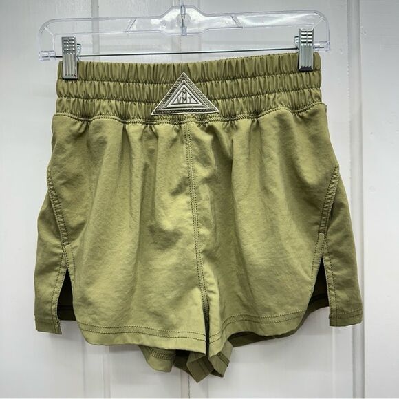 Free People Movement army green athletic running shorts women's xs with pockets - Picture 1 of 5